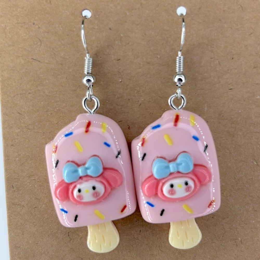 *LAST SET*  Sanrio Hello Kitty Pendant Cartoon Dangle Earrings Fashion Jewelry